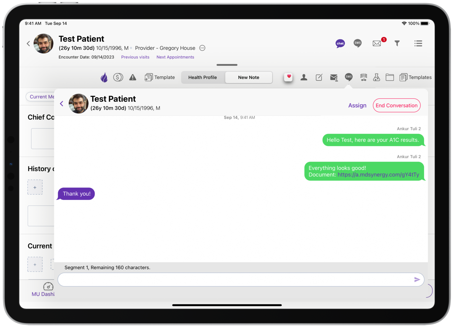 Patient Texting-mockup