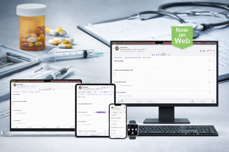 AI pain management documentation in EHR across desktop and mobile devices