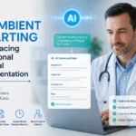 AI ambient charting generating real time clinical notes in Althea Smart EHR during patient visit